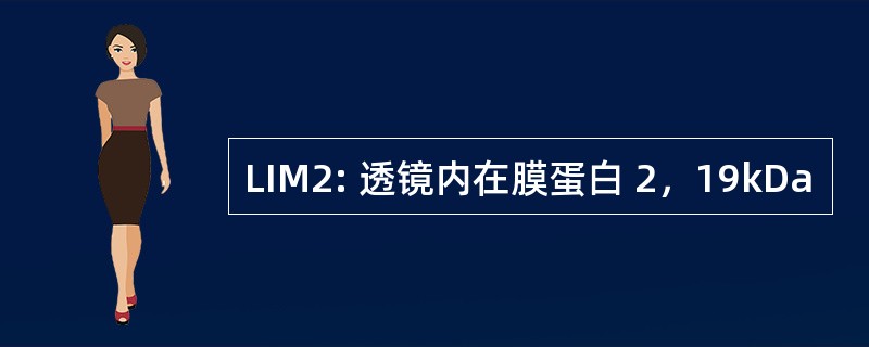 LIM2: 透镜内在膜蛋白 2，19kDa