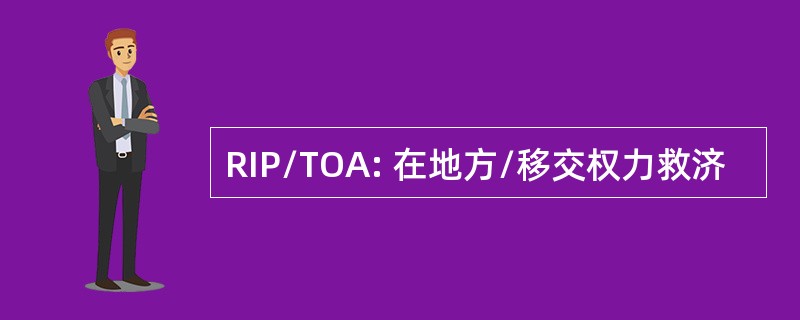 RIP/TOA: 在地方/移交权力救济