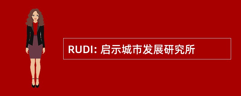 RUDI: 启示城市发展研究所