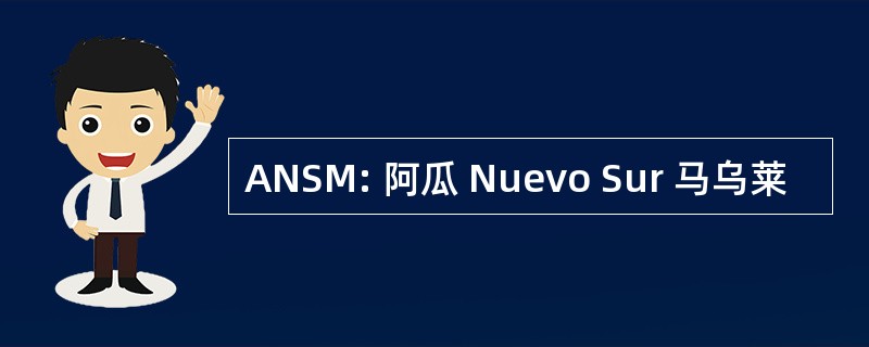 ANSM: 阿瓜 Nuevo Sur 马乌莱