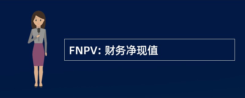 FNPV: 财务净现值