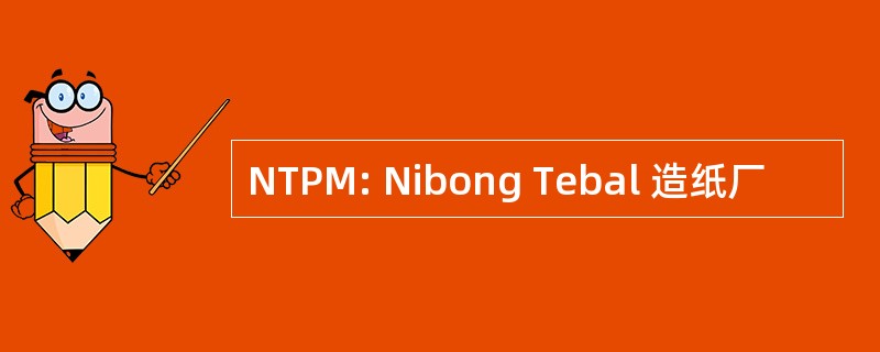 NTPM: Nibong Tebal 造纸厂