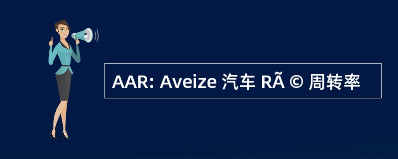 AAR: Aveize 汽车 RÃ © 周转率