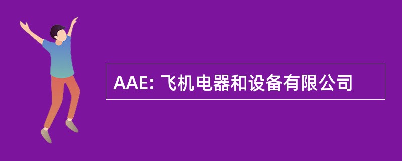 AAE: 飞机电器和设备有限公司