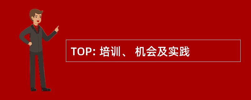 TOP: 培训、 机会及实践