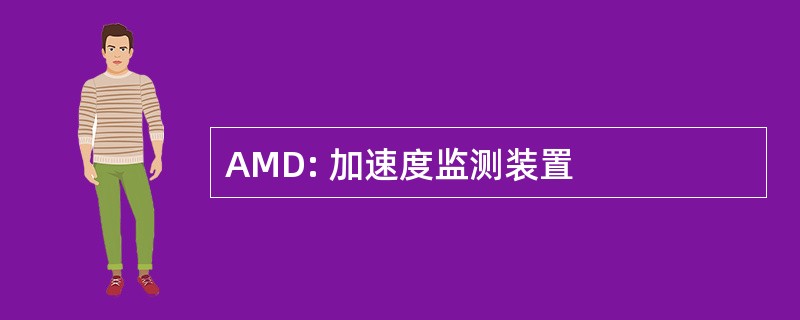 AMD: 加速度监测装置