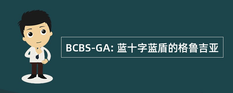 BCBS-GA: 蓝十字蓝盾的格鲁吉亚