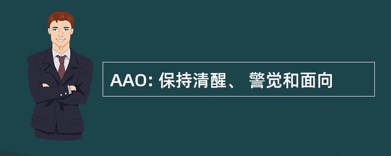 AAO: 保持清醒、 警觉和面向