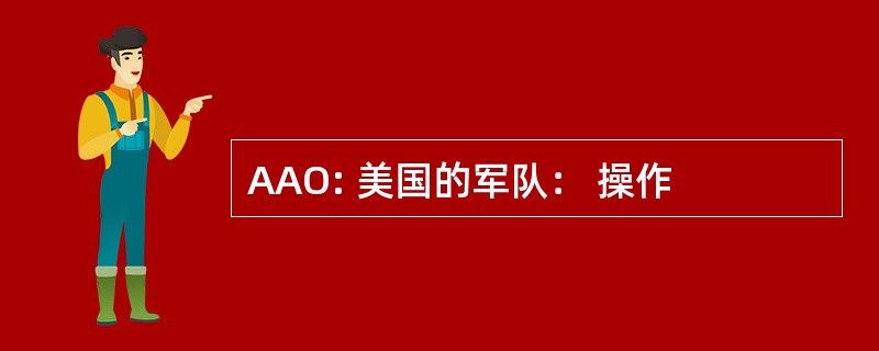 AAO: 美国的军队： 操作