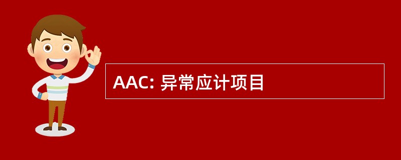 AAC: 异常应计项目