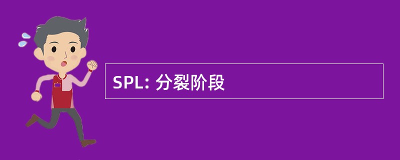 SPL: 分裂阶段