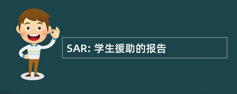 SAR: 学生援助的报告