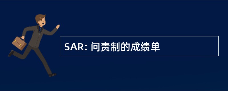 SAR: 问责制的成绩单