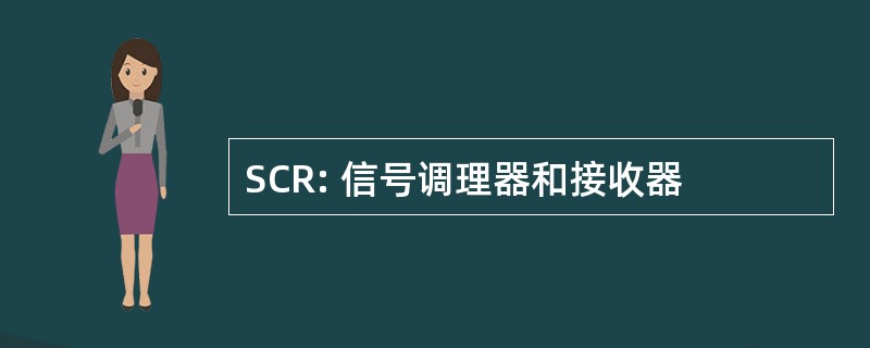 SCR: 信号调理器和接收器