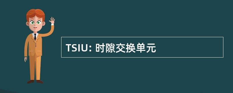 TSIU: 时隙交换单元