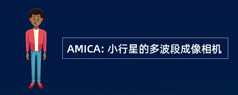 AMICA: 小行星的多波段成像相机