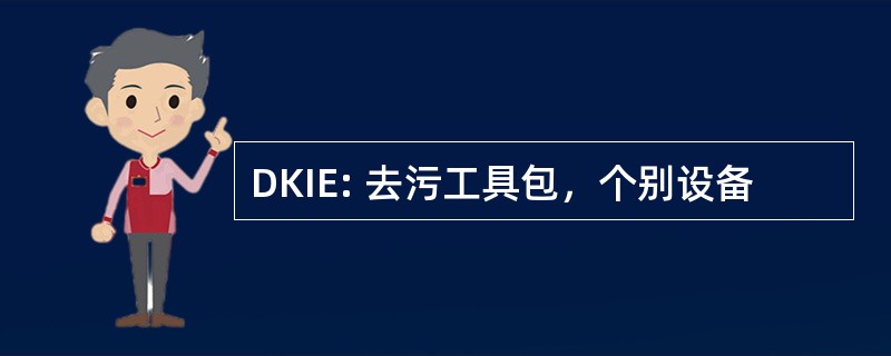 DKIE: 去污工具包，个别设备