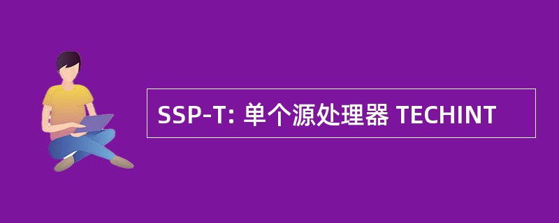 SSP-T: 单个源处理器 TECHINT