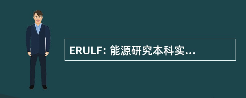 ERULF: 能源研究本科实验室研究金