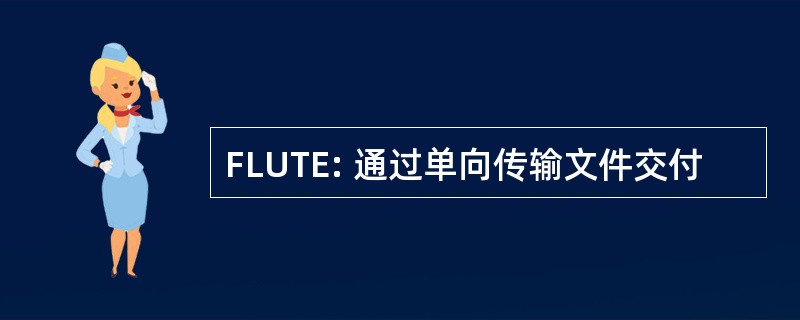 FLUTE: 通过单向传输文件交付