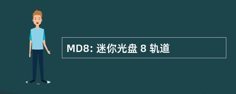 MD8: 迷你光盘 8 轨道