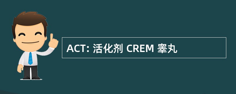 ACT: 活化剂 CREM 睾丸