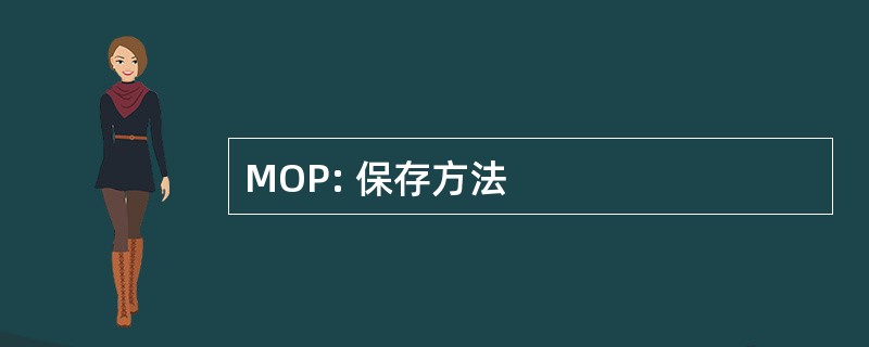 MOP: 保存方法