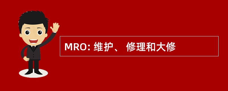 MRO: 维护、 修理和大修