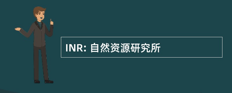 INR: 自然资源研究所