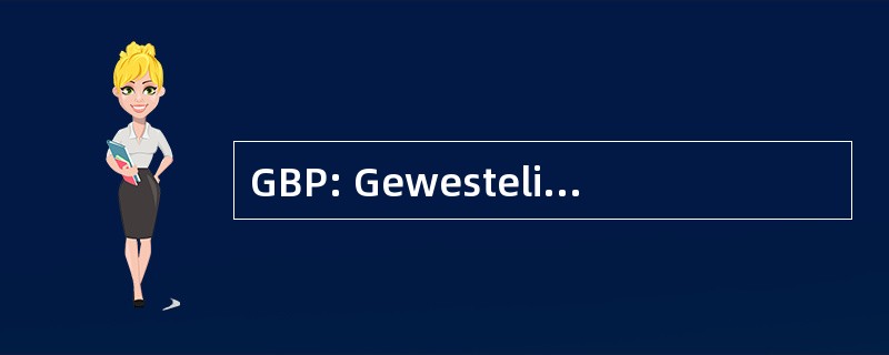 GBP: Gewestelijk Bestemmingsplan