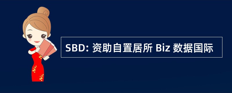 SBD: 资助自置居所 Biz 数据国际