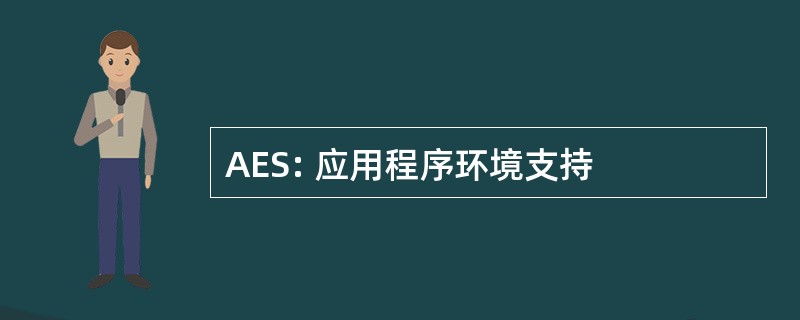 AES: 应用程序环境支持