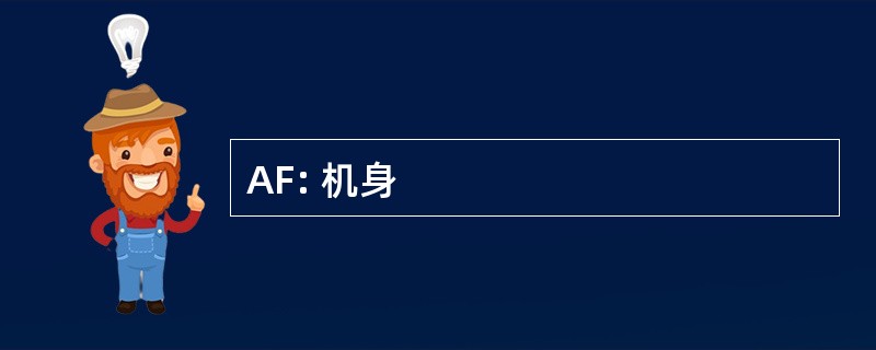 AF: 机身