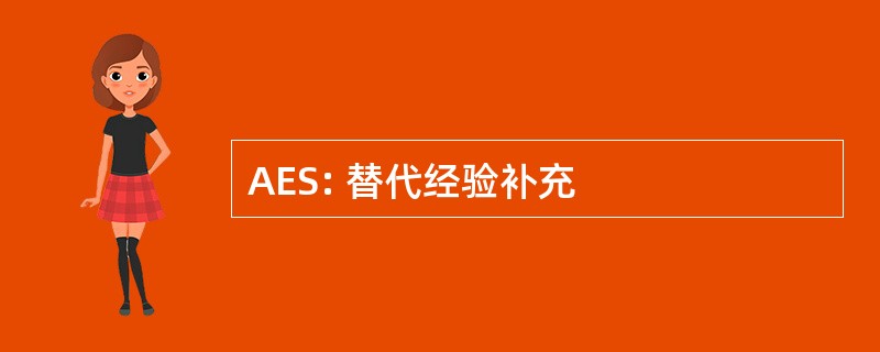 AES: 替代经验补充