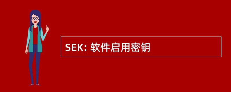 SEK: 软件启用密钥