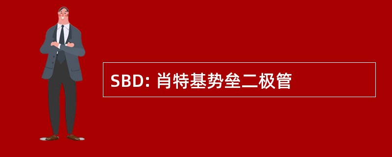 SBD: 肖特基势垒二极管