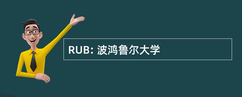 RUB: 波鸿鲁尔大学