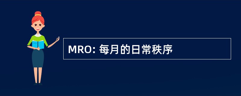 MRO: 每月的日常秩序