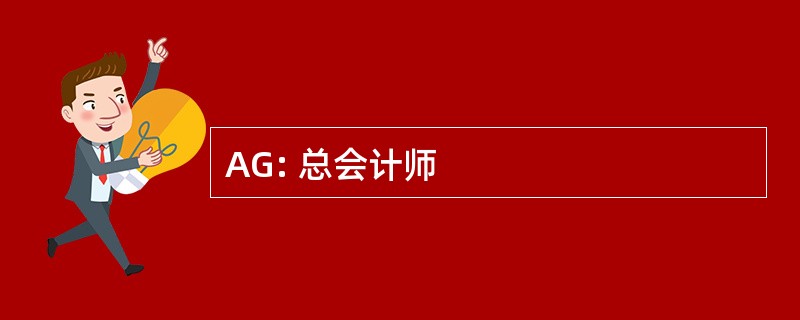 AG: 总会计师