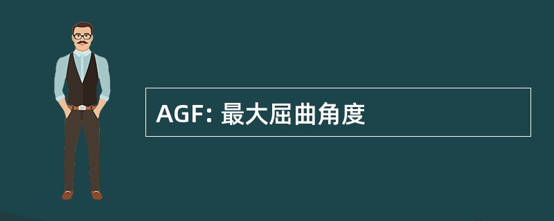 AGF: 最大屈曲角度