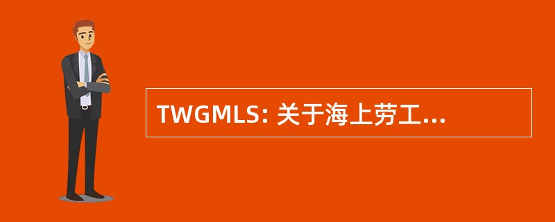 TWGMLS: 关于海上劳工标准三方工作组