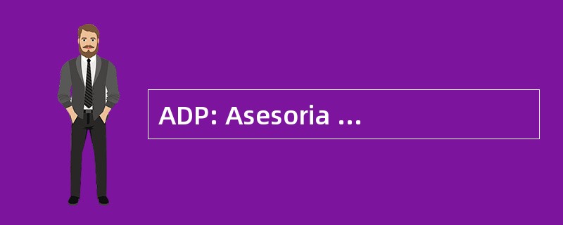 ADP: Asesoria DiseÃ±o y ProgramaciÃ³n