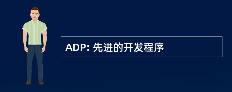 ADP: 先进的开发程序