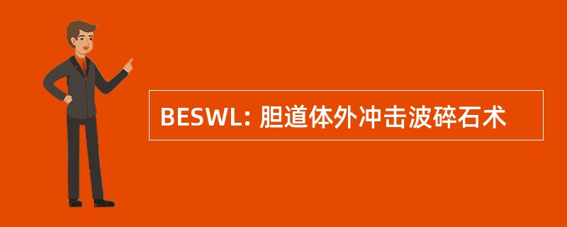 BESWL: 胆道体外冲击波碎石术