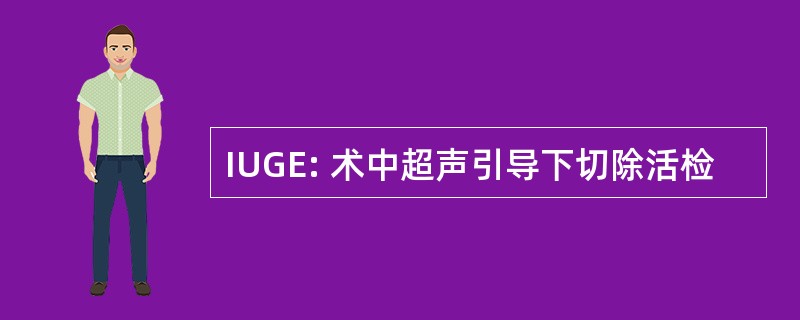 IUGE: 术中超声引导下切除活检