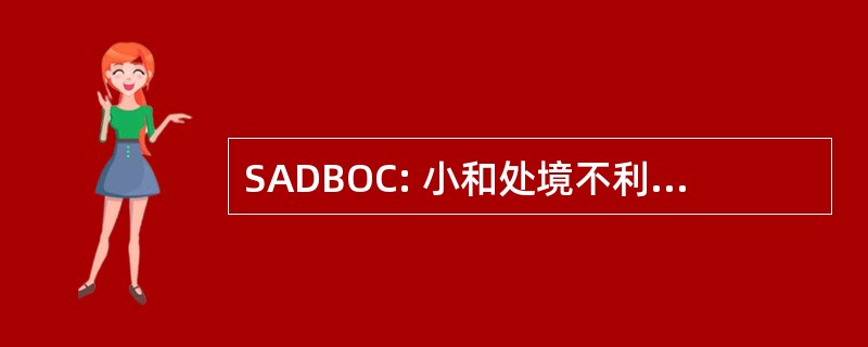 SADBOC: 小和处境不利的商业机会理事会