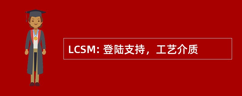 LCSM: 登陆支持，工艺介质