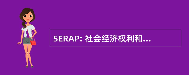 SERAP: 社会经济权利和问责制项目