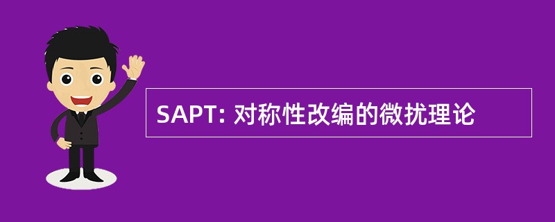 SAPT: 对称性改编的微扰理论