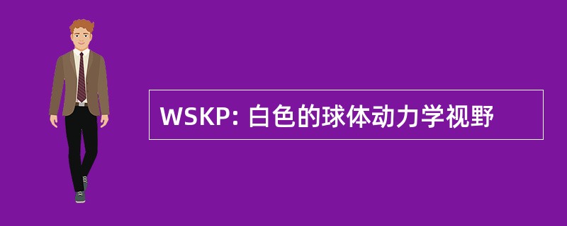 WSKP: 白色的球体动力学视野